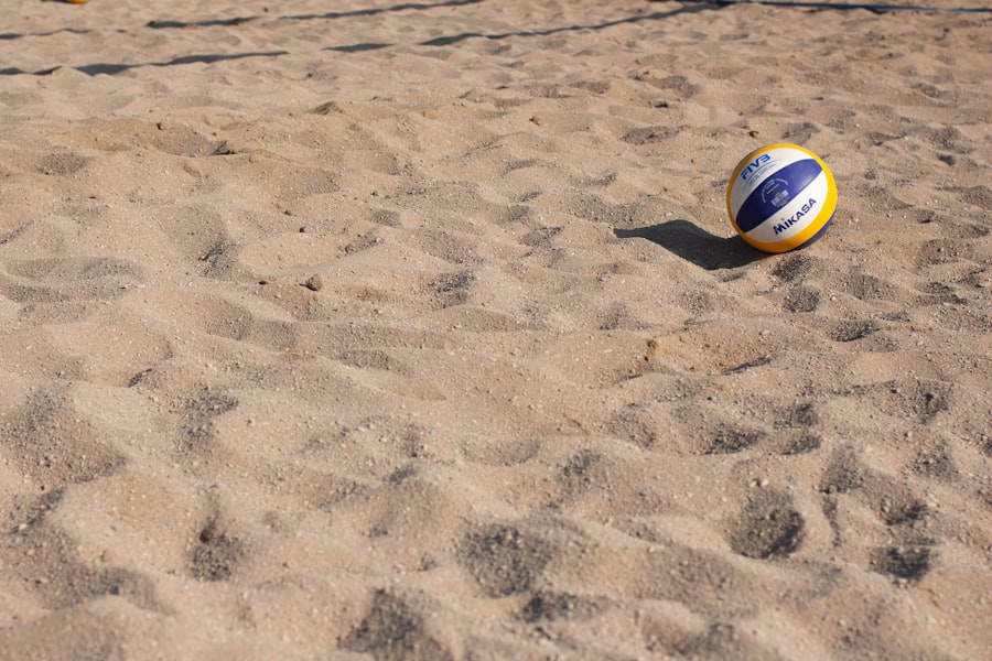 beach volleyball practice
