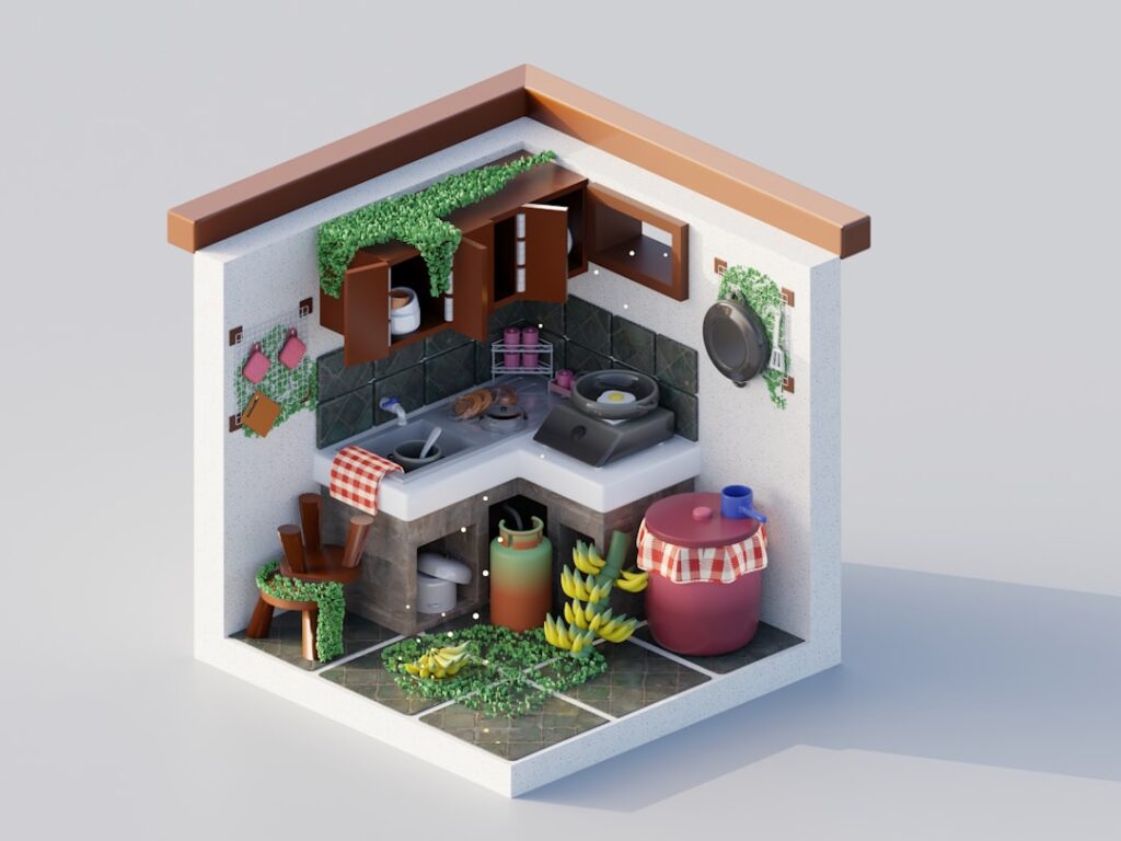 Photo compact home composting