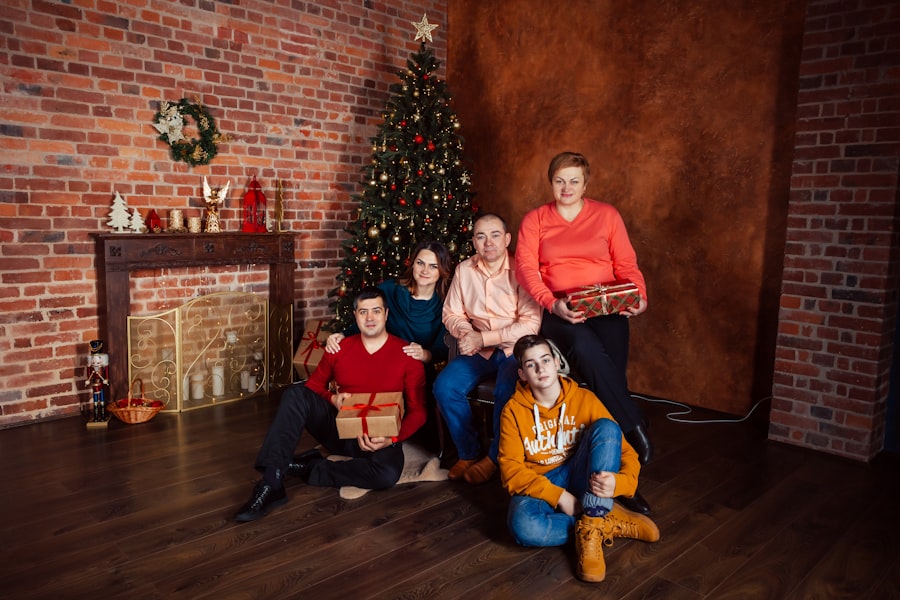 Photo family holiday poses
