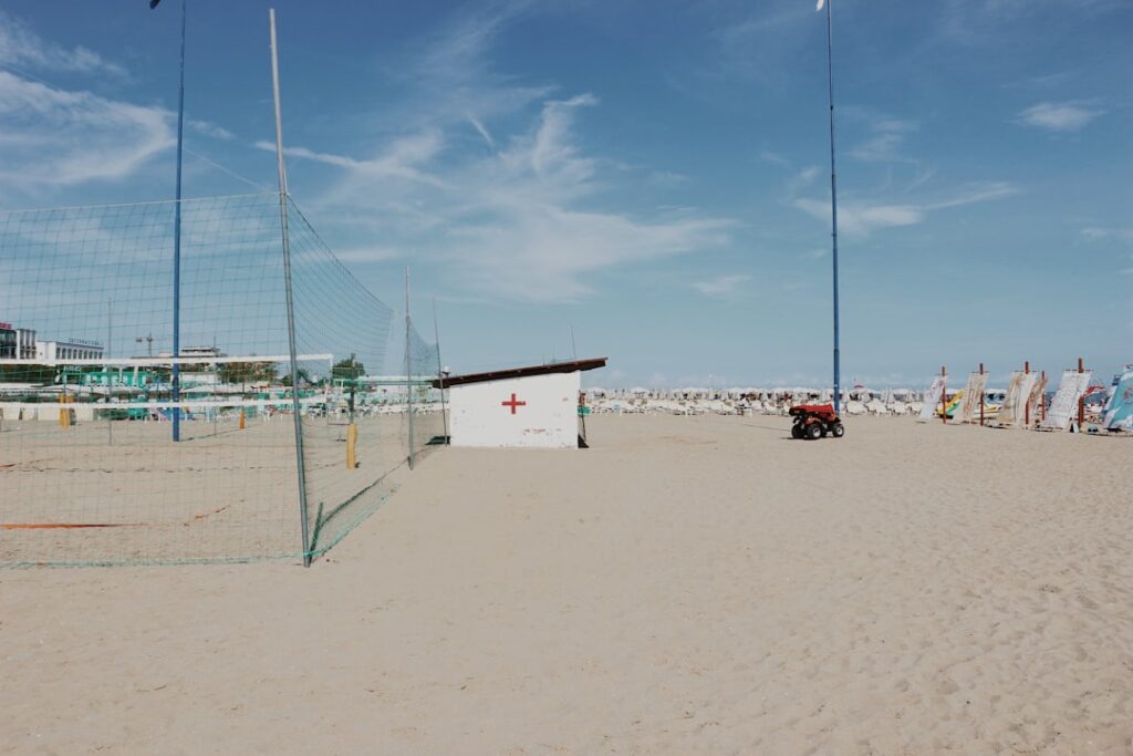 Photo beach volleyball practice